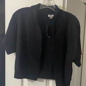 Worthington Black Knit Cardigan